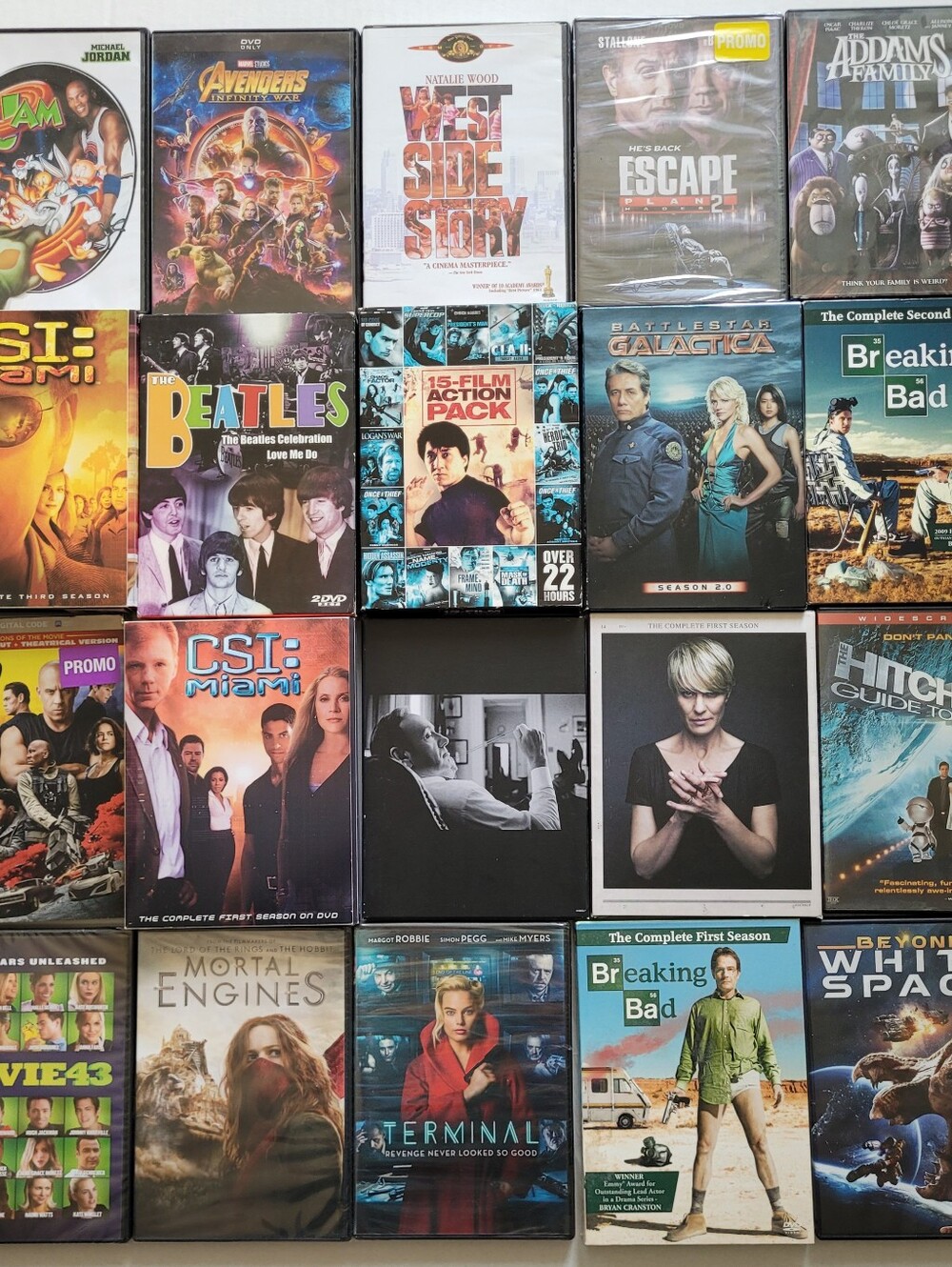 (Lot Of 20) Assorted DVDs Movie And Television Series Various Genres Excellent C